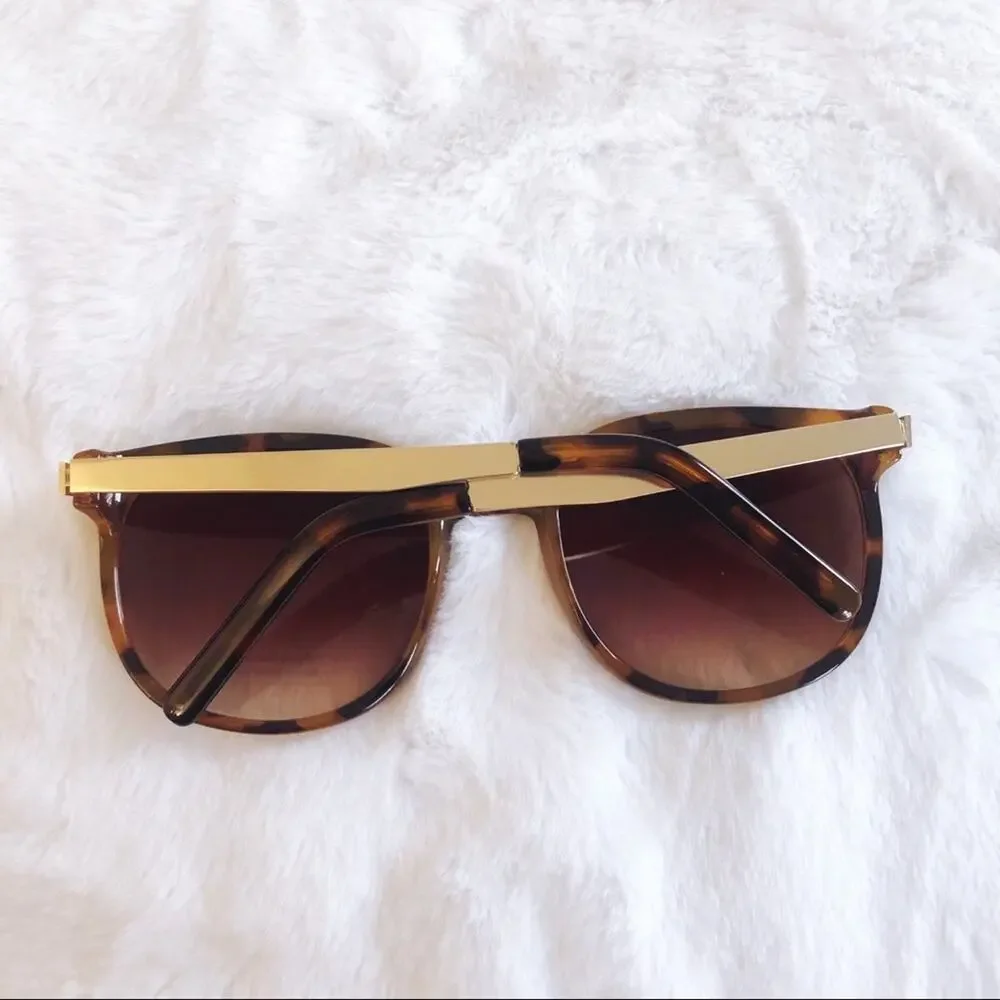 Isabel Tortoise Brown Round Fashion Sunglasses
